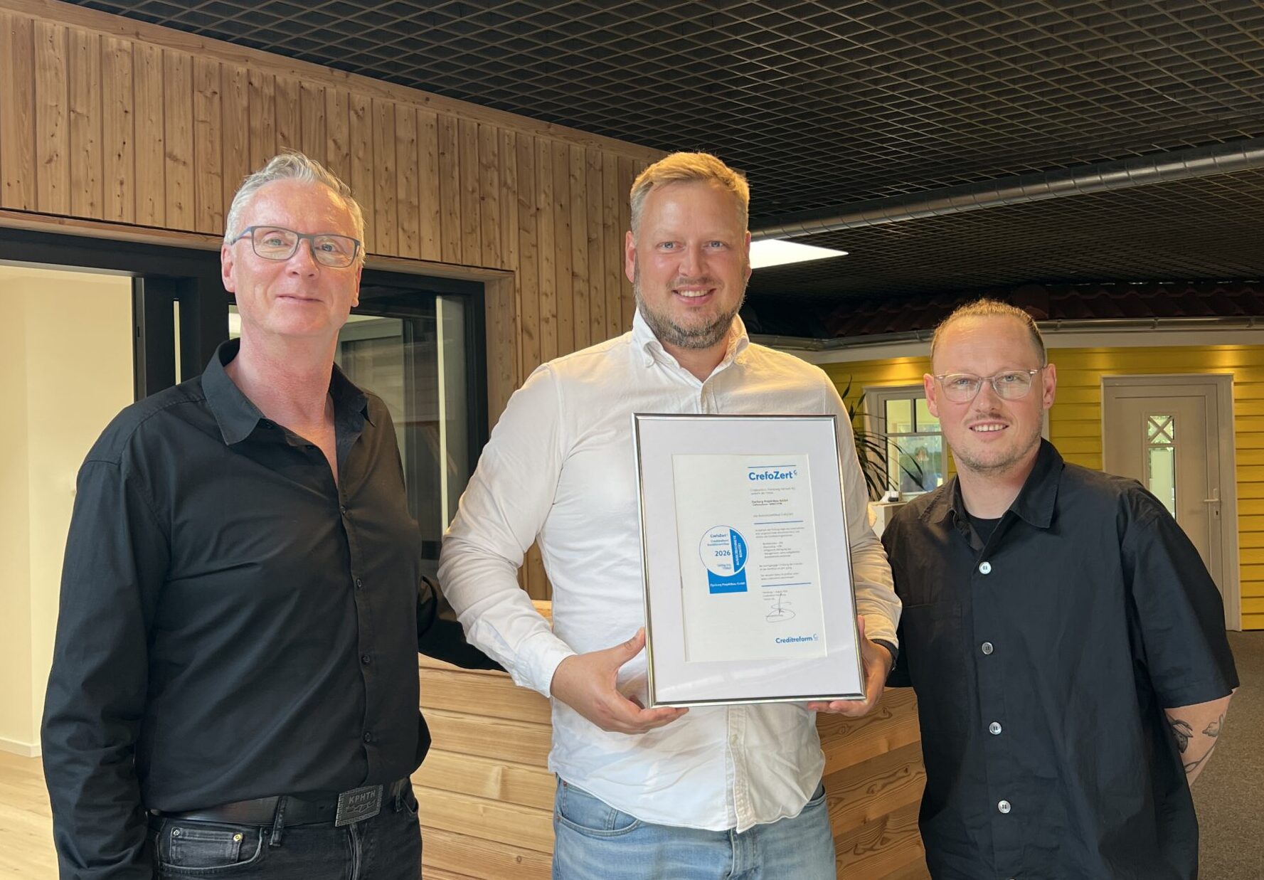 Fjorborg-Häuser - News - Erneut ausgezeichnet: CrefoZert-Bonitätszertifikat für Fjorborg